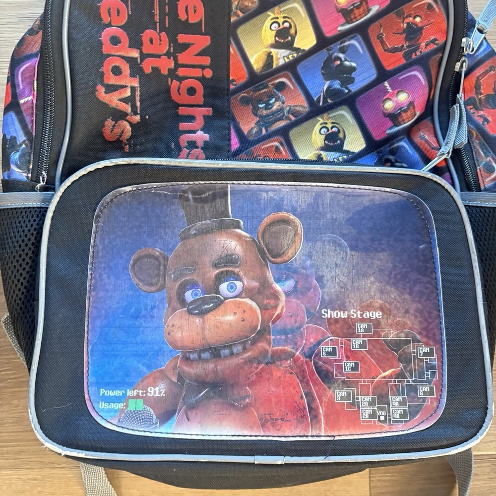 Five Nights at Freddy's holographic Backpack 16" Backpack Book Bag - Picture 4 of 6